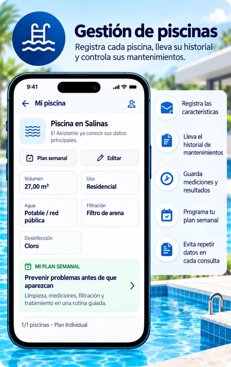 Gestión de piscinas en JVAQUA Digital