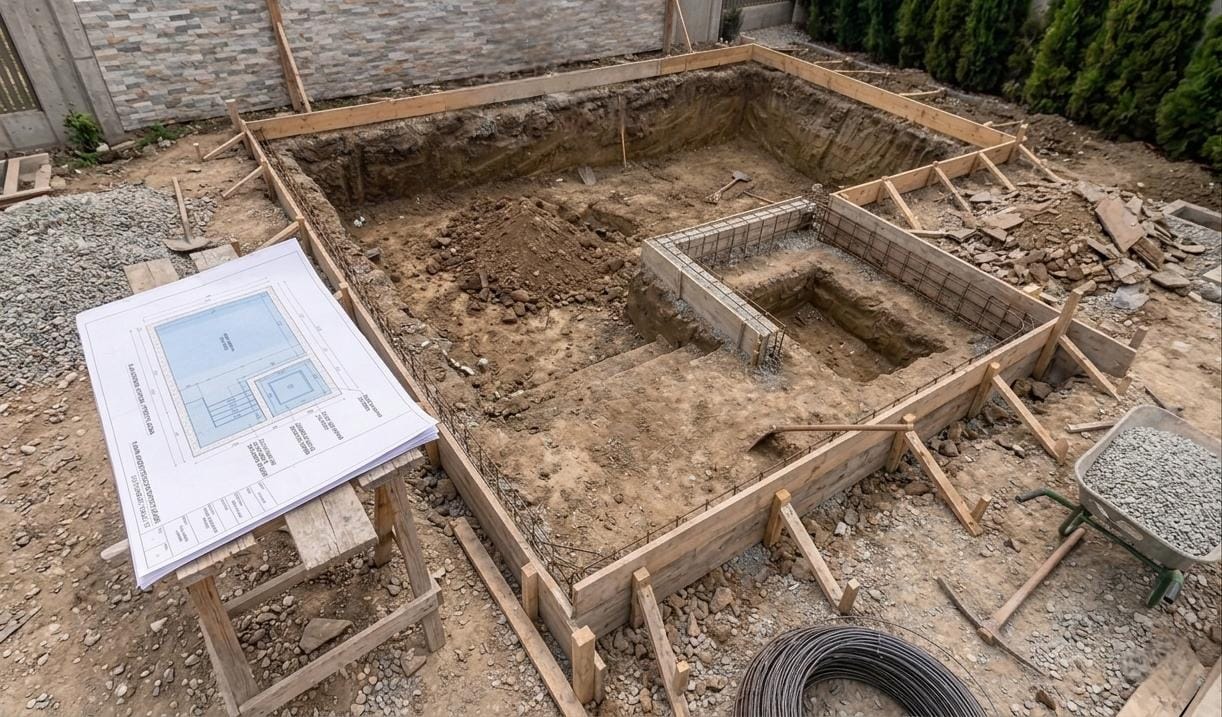 Proyecto de construcción de piscina JVAQUA